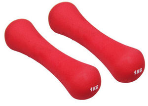 Juego de mancuernas con revestimiento de neopreno de 7kg personalizado Lady Hex Heart Bone en forma de mancuerna para Mujeres Hombres brazo Pilates juego de mancuernas - Product Image 6