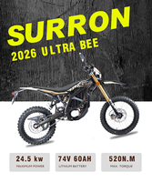 Surron Nouveau modèle 74v 60ah ultra Bee Électrique hors route 24.5kW Homologué pour la route ultra Bee 21kw Noir 2026
