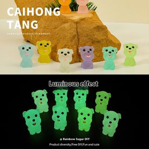 <span class=keywords><strong>Miniature</strong></span> Simulation Schnauzer bijoux à bricoler soi-même accessoires créatif stéréo lumineux ameublement résine matériel Art en gros - Product Image 2