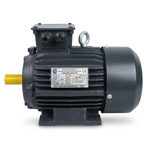 Motor Eléctrico Trifásico Industrial de Alta Eficiencia, Motor de Corriente Alterna de Servicio Pesado, Cuerpo de Hierro Fundido, Montaje en Base para Maquinaria y Equipos - Product Image 1