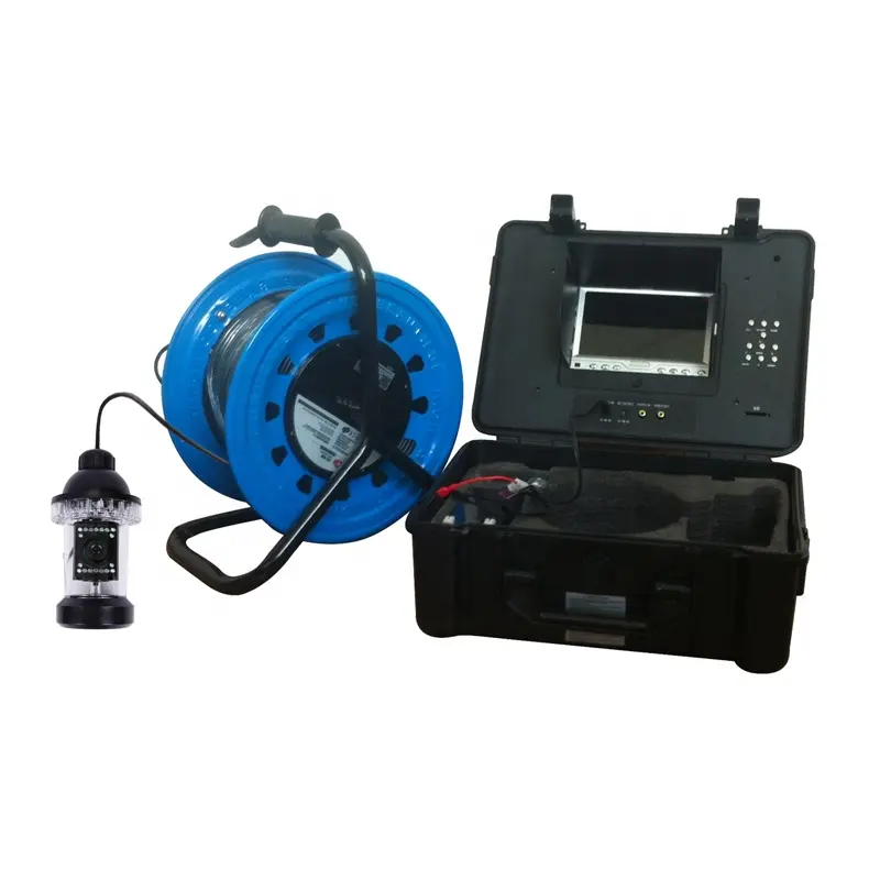 360 degree rotate 200m water well camera deep well borehole inspection camera with DVR