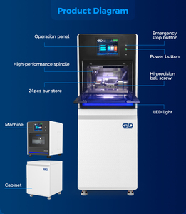 Phát Sáng Công Nghệ Nha Khoa Titan Nha Khoa Pre-Xay Mố X5M 5 Trục Arum 5X500 Nha Khoa Máy Phay - Product Image 3