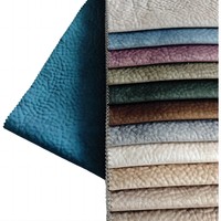 Tissu en velours Holland imprimé 100 % polyester avec dos en polaire gaufré pour canapé, collection 2026 Home Textiles