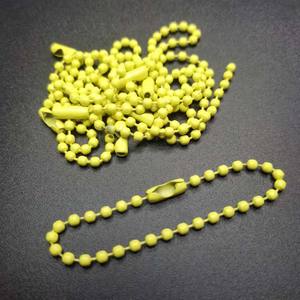 Accessoires Chaîne à billes peintes/Chaîne à billes colorées/Vente en gros Chaîne à billes métalliques de 12cm Chaîne à billes peintes Vente en gros 12cm - Product Image 5