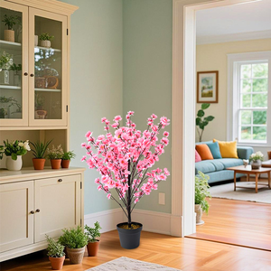 Árbol de Melocotón Artificial de 3/4/5 Pies, Planta de Melocotón Artificial en Maceta, Sin Mantenimiento, Decoración <span class=keywords><strong>para</strong></span> Hogar, Hotel u Oficina - Product Image 4