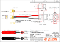Câble de remplacement pour prise de moto électrique, prise mâle AC 15A IEC C14 à monter sur panneau vers connecteur mâle XT60