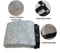 Voile d'ombrage doré en aluminium, réfléchissant, isolant thermique, pour jardin/ombrage pour animaux de compagnie