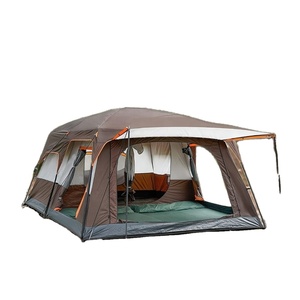 Nueva Carpa Extra Grande <span class=keywords><strong>LA</strong></span> 2026 para 8+ Personas, Tipo Cabaña Familiar, 2 Habitaciones, 3 Puertas, 3 Ventanas con Malla, Doble Capa, Ideal para Picnic al Aire Libre - Product Image 1