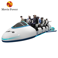 Jeu du cinéma VR des montagnes russes 9D de machine de la machine VR d'arcade de jeu de réalité virtuelle avec le système de pièce de monnaie