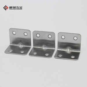 Fengcheng Hardware <b>Stainless</b> <b>Steel</b> <b>Angle</b> <b>Bracket</b> 4-Hole 1.5Mm Thick L-Shaped Connector For Cabinet Table Chair - Product Image 2