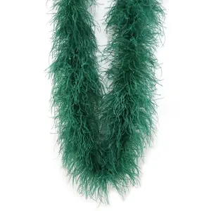 Golden Supplier Wholesale blush white ostrich feather boas 1, 4, 6, 12, 20 ply clothing on cord for sale in bulk