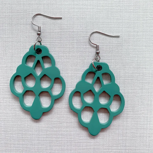 Boucles d'oreilles pendantes en corne du Vietnam écologiques faites à la main avec perle en forme de coeur Offre Spéciale de cadeaux de fêtes de mariage de Style mignon - Product Image 1