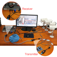 Accessoires de vidéosurveillance à bas prix convertisseur bnc à rj45 coaxial BNC à RJ45 surveillance vidéo de puissance balun vidéo cctv à paire torsadée