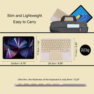 Fast Delivery ABS 78keys Portable Wireless Bluetooth Keyboard with Touchpad for iPad - Product Image 5