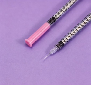 Seringues à insuline <span class=keywords><strong>ultra</strong></span>-fines 31G roses, 0,5 ml et 1 ml, jetables, stériles, injection indolore, 100 pièces/boîte - Product Image 3