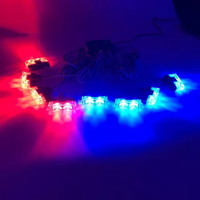 Led Car Grilles Light 8X2LED Sans Fil Télécommande Clignotant Avertissement Camion Moto Lampe de Secours SUV Lampe de Remorque