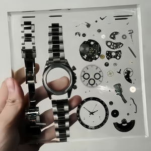 Mechanical Watch Parts Resin Art Decor Display Block Desk Ornament <b>Paperweight</b> for Collectors & Education Disassembled Art - Product Image 1