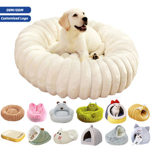 La almohada para mascotas más vendida, sofá ortopédico portátil, cama de espuma viscoelástica para perros con manta, patrón sólido, todas las estaciones - Product Image 1