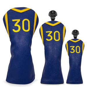Housse de tête de club de golf en cuir PU de qualité supérieure, conception personnalisée OEM ODM, pour driver - Product Image 1