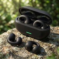 Écouteurs sans fil T75 V5.3 à conduction osseuse, oreillettes sportives IPX4 étanches avec micro pour le gaming – Idéal pour le dropshipping