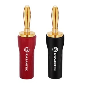 RASANTEK Mâle plaqué Or Connecteurs D'enceintes Fiche Banane Terminal - Product Image 6