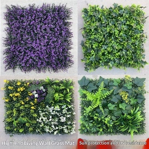 Mur végétal artificiel <span class=keywords><strong>pour</strong></span> décoration de <span class=keywords><strong>balcon</strong></span> intérieur, mur de mariage suspendu, herbe artificielle en plastique résistante aux UV, style moderne - Product Image 3