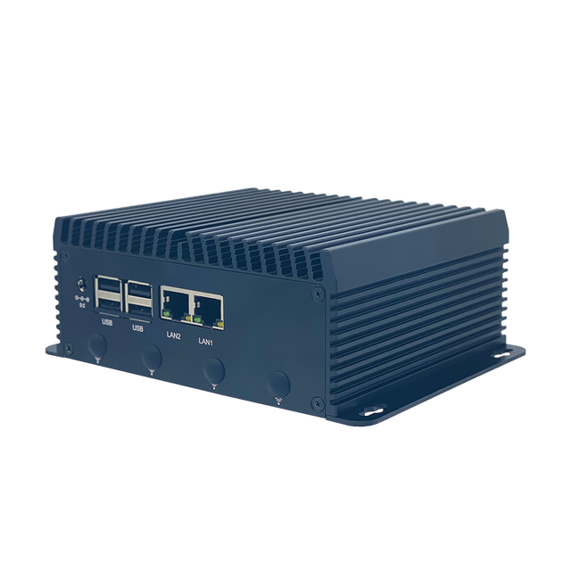 Embedded Fanless Mini Industrial PC with Multiple LAN Ports Fanless Cooling for Industrial Control Education Office