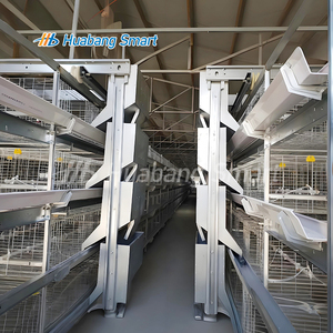 Poulailler entièrement automatique le plus vendu, avec hauteur de ligne d'eau réglable, cage à poulets de chair de type H - Product Image 4