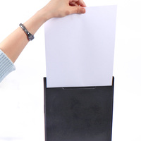 Porte-documents pliable A4 Foska avec couvercle rotatif à 360 degrés, classeur de confidentialité en plastique avec reliures pour étudiants en soins infirmiers et bureau