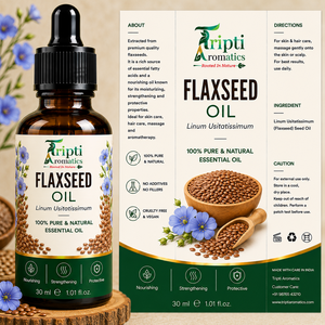 Cold Pressed Linseed Flaxseed Oil Natural Carrier Oil for Hair Care Facial Care Skin Care Body Massage Scalp Care Beard Grooming - Product Image 2