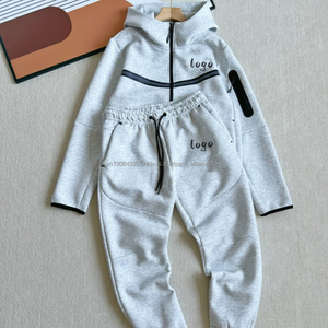 Survêtements Homme Personnalisés en Gros – Ensemble Coupe-Vent et Survêtement 100% Coton de Marque Sportive, Imprimé Uni, Style Streetwear - Product Image 1