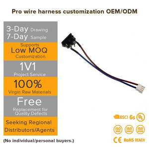 ODM Maßgefertigte Kabelkonfektionen Pin-Kabelbaum 1,5 2,54mm Rastermaß Maßgeschneiderte Verkabelung für Industriemaschinen Elektronische Systeme - Product Image 2
