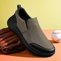 Chaussures de marche respirantes à prix bas en gros pour hommes, chaussures plates décontractées, tendance de la mode
