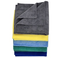 Chiffon de nettoyage de voiture en microfibre polyester et polyamide à séchage rapide, sans bords, avec logo personnalisé, serviettes de nettoyage en microfibre