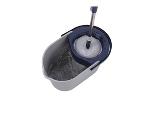 15L Dual Drive Easy Wring Stainless-Steel Microfiber Wet Dry Floor Cleaner Foot Pedal <strong>Spin</strong> Mop Bucket with <strong>Pull</strong> Rod - Product Image 5