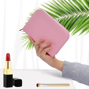 Estuche y soporte para brochas de maquillaje de lujo personalizado con material de PU Embalaje cosmético duradero a la moda Diseño personalizable - Product Image 4