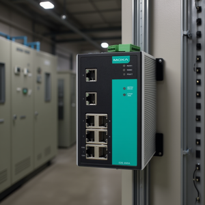 Commutateur Ethernet industriel géré Moxa EDS-508A-T 8 ports 1000 Mbps RJ45 IEEE 802.3 24V pour rail DIN - Product Image 3