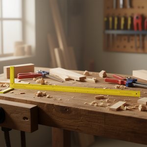 Herramienta de medición en forma de L T-Squad, regla de precisión de aleación de aluminio de 120 cm para carpintería y proyectos de bricolaje - Product Image 3