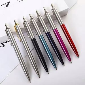 Business Stainless Steel Ball <b>Pen</b> Factory Sale Luxury High Quality Parker <b>Pen</b> Custom Logo Laser Engraving Black Ink Model - Product Image 1