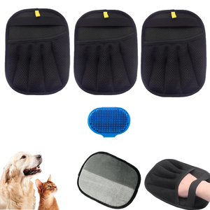 Gants de démontage électrostatique pour animaux de compagnie Gants à poils bidirectionnels Gants de nettoyage multifonctionnels pour poils de <span class=keywords><strong>chat</strong></span> - Product Image 5
