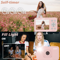 Cámara Compacta 4K Delgada y Ligera con Colores Personalizables para Adolescentes y Estudiantes, Cámara Portátil para Tomar Fotos con Filtros de Escena con IA