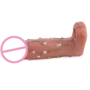 Funda de Silicona Realista para Pene, Extensor de Pene, Anillo para Retrasar la Eyaculación, Juguetes Sexuales para Hombres - Product Image 4
