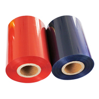 Personalizado de oro de transferencia térmica Etiqueta de código de barras impresoras rojo cinta jumbo rollo de calor de papel