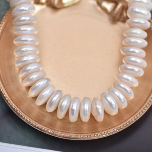 Perlas Naturales <span class=keywords><strong>de</strong></span> Agua Dulce, Redondas y Planas, Forma <span class=keywords><strong>de</strong></span> Moneda <span class=keywords><strong>de</strong></span> Plata, Blancas, <span class=keywords><strong>de</strong></span> 12-13mm, Impecables, <span class=keywords><strong>Precio</strong></span> al por Mayor - Product Image 3