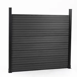 LYW Customizable height and length of fence board plastic wood material wpc fence