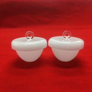 Crisol de <span class=keywords><strong>cristal</strong></span> de cuarzo blanco lechoso de 99,99 pureza, aislador de cuarzo de sílice <span class=keywords><strong>opaco</strong></span>, barco con tapa - Product Image 1