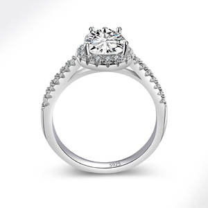 Toptan yüksek kalite zarif takı kesme su damlası zirkon söz nişan düğün gelin kadınlar nişan yüzüğü - Product Image 4