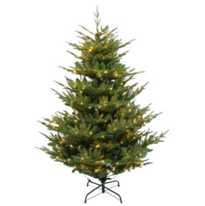 Décorations de noël artificielles, <span class=keywords><strong>sapin</strong></span> de noël pré-éclairé à charnière en <span class=keywords><strong>sapin</strong></span> de noël avec Mini ampoules <span class=keywords><strong>LED</strong></span> - Product Image 2