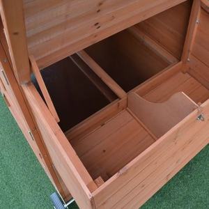 Gaiola Portátil à Prova d'Água para Galinhas com Espaço para Correr, Rodas e Caixa de Ninho - Product Image 2