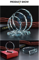 Hypercrafts oem Vente en gros Nouveau design Trophée de cristal de sublimation en verre personnalisé